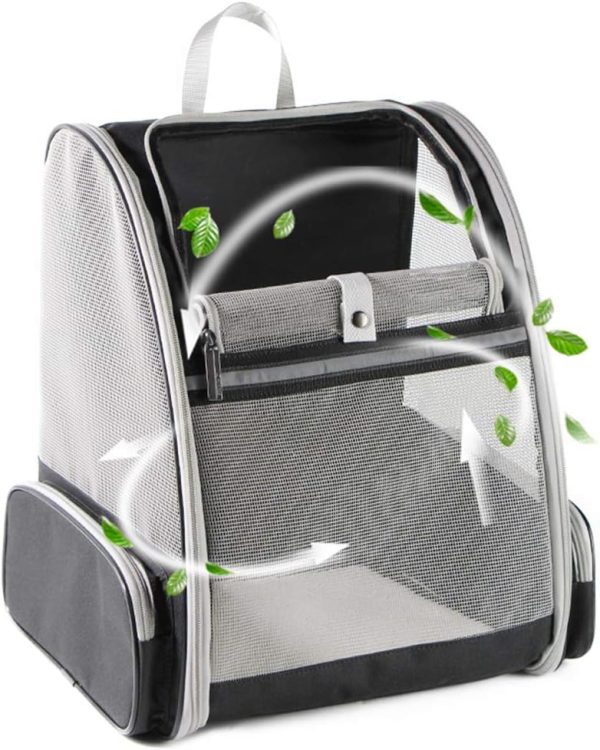 Texsens Traveler Bubble Pet Carrier Backpack (Black)