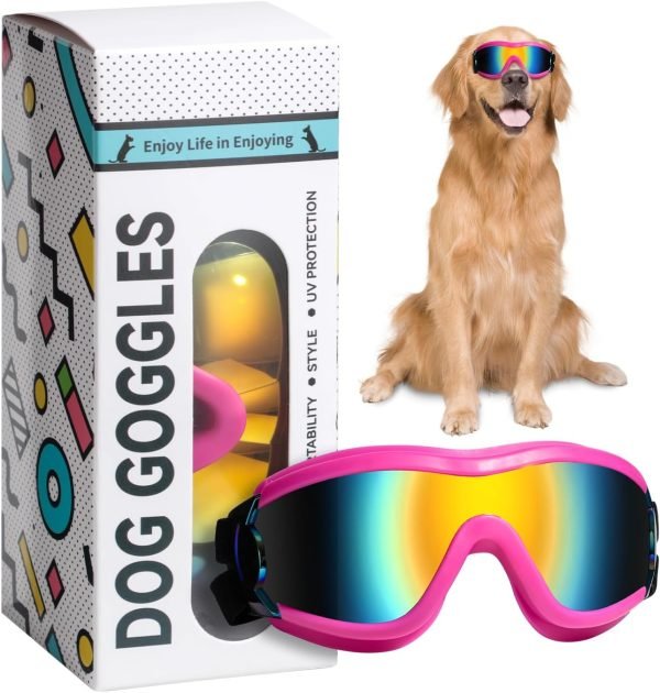 Pink Dog Sunglasses: UV, Wind, Dust Protection