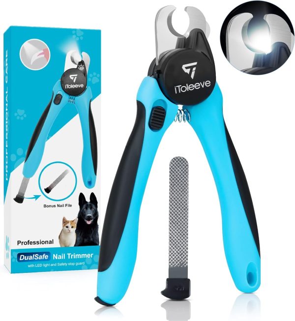LED Dog Nail Clipper with Light for Safe Trimming