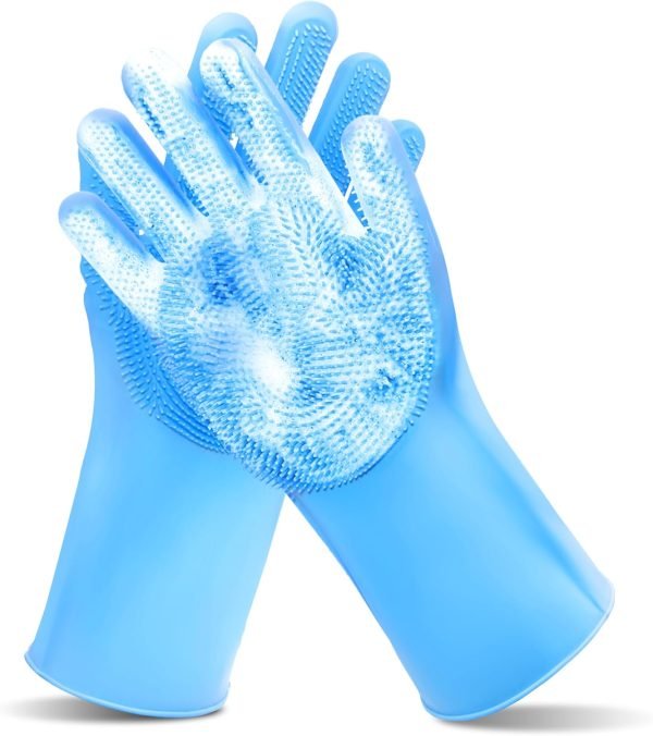 Heat Resistant Pet Grooming Gloves with High-Density Teeth