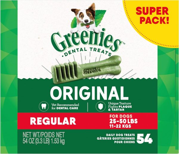Greenies Adult Dental Dog Treats, 54 oz