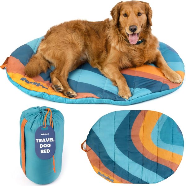 Teal Foldable Travel Dog Bed - Portable & Cozy
